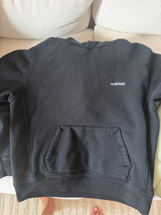 Madhappy Tops - Madhappy Black Pullover Puffer Hoodie
